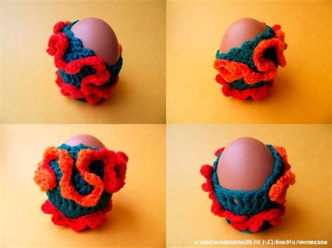 МК Вязаные подставки для пасхальных яиц – HandMade39.ru