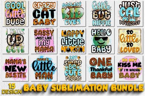 Baby Sublimation Bundle Png Graphic By Design Master · Creative Fabrica