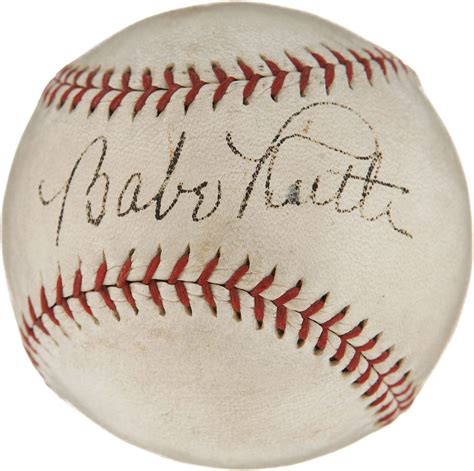 Sell An Original Autograph Babe Ruth Single Signed Baseball PSA DNA 8