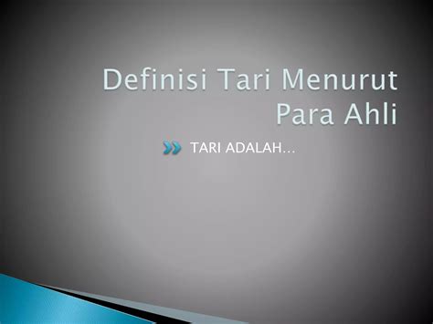 Pengertian Seni Tari