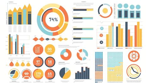 A Colorful Infographic With Charts Graphs And Icons Premium AI