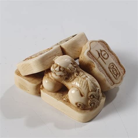 Netsuke Elephant Ivory Japan Meiji Period Catawiki