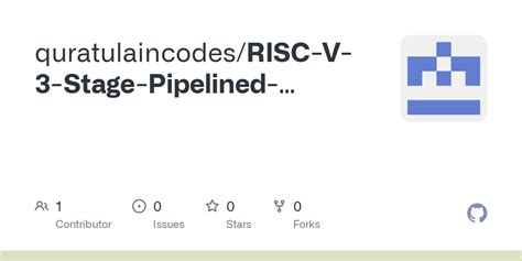 Github Quratulaincodes Risc V Stage Pipelined Processor