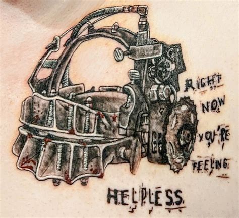 My New Reverse Bear Trap Tattoo R Saw