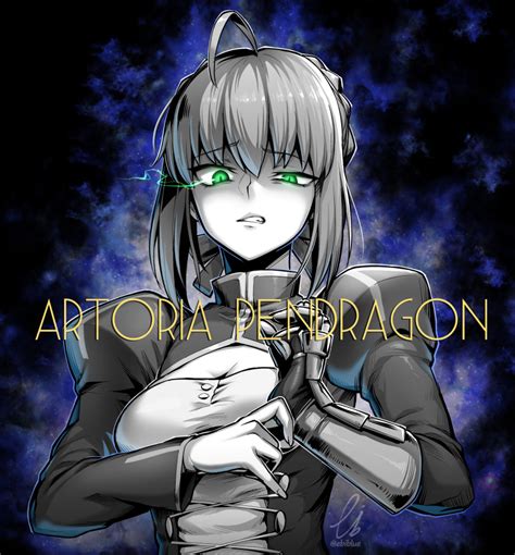 The Big Imageboard Tbib 1girl Ahoge Artoria Pendragon Fate