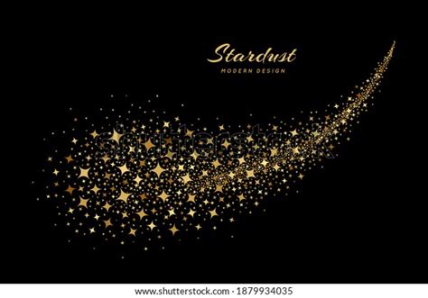 Gold Star Golden Shooting Stars Trail Stock Vector Royalty Free 1879934035 Shutterstock