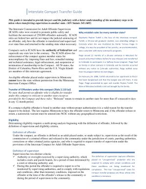 Fillable Online Interstate Compact Transfer Guide Fax Email Print