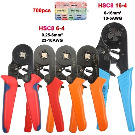 ② HSC8 16 4 MINI TYPE SELF ADJUSTABLE CRIMPING PLIER 6 16mm2 Terminals