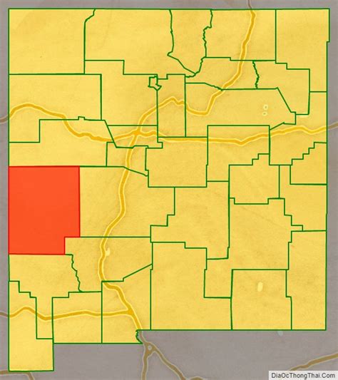 Map of Catron County, New Mexico