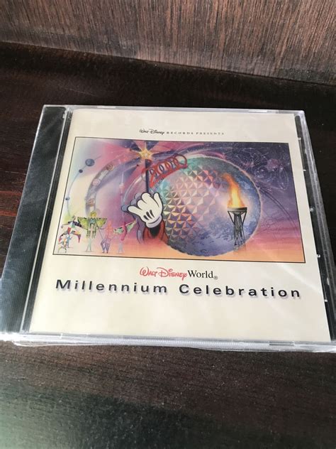 Walt Disney World Millennium Celebration Cd Disney Sticker Rare