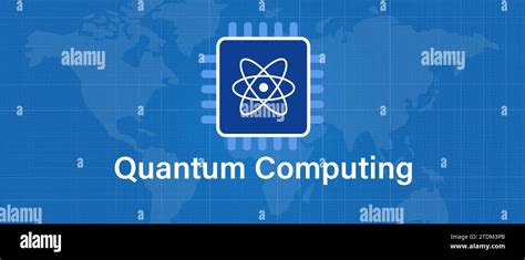 quantum computing icon symbol research technology concept of computer ...