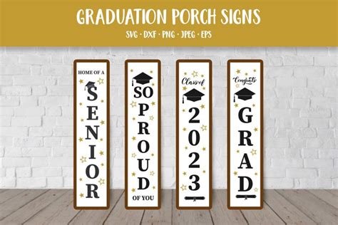 Graduation Porch Sign Bundle Svg Class Of 2023 Porch Signs