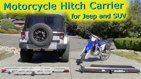 Motorcycle Hitch Carrier For Jeep Wrangler And Suv Versahaul Vs Haul Master Motorcycle Hitch