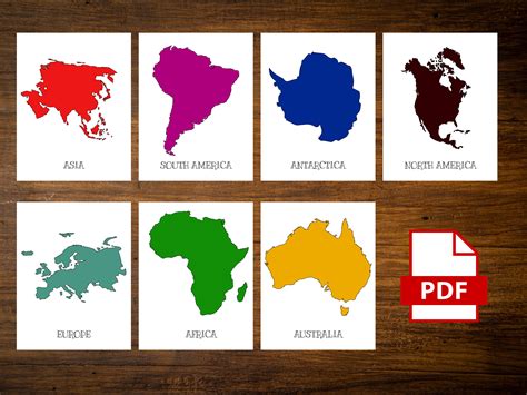 7 Continents Printable Pdf - Printable Free Templates
