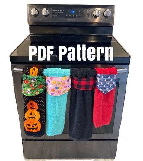 Pdf Pattern Stay Put Kitchen Towels Three Styles Etsy Australia