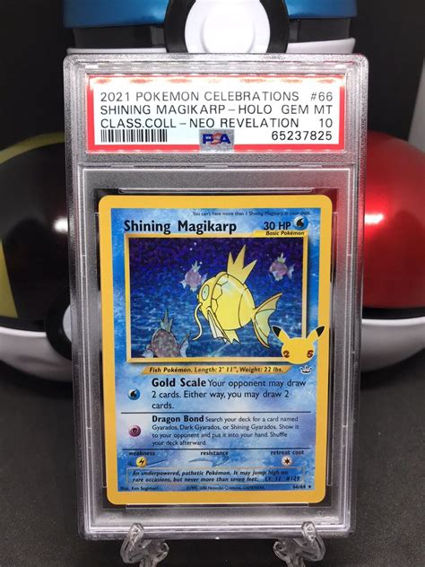 Psa Pokemon Shining Magikarp Celebrations Th Graded Holo