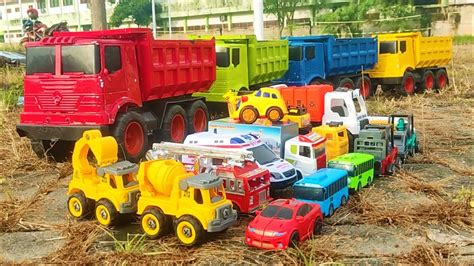 Mobil Truk Tronton Panjang Penuh Mobil Mobilan Excavator Tayo Mobil