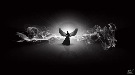 Angel In My Dream Black And White By Jaldip On Deviantart