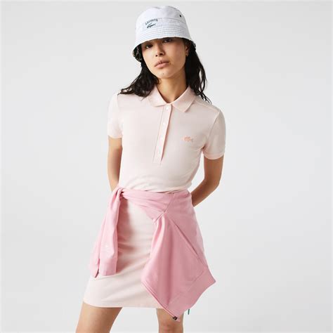 Lacoste Kadın Regular Fit Kısa Kollu Polo Yaka Açık Pembe Elbise EF5473