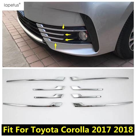 Acessórios para toyota corolla 2017 2018 abs chrome frente luz de