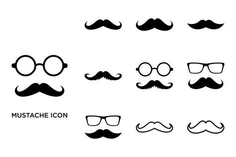 Mustache Icon Vector