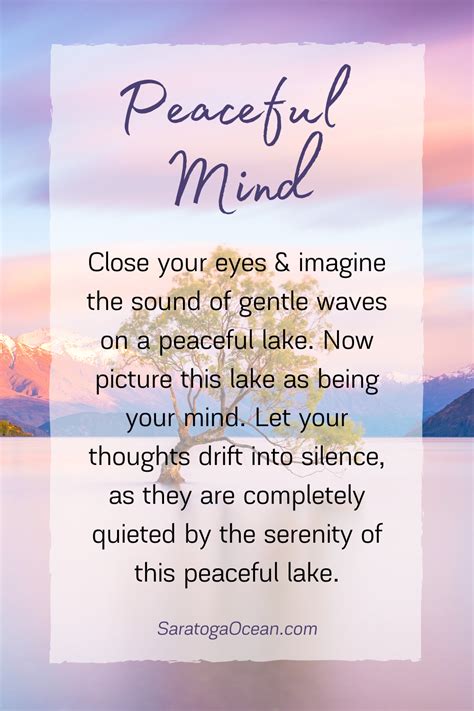 peaceful mind peace  mind quotes finding peace mind thoughts