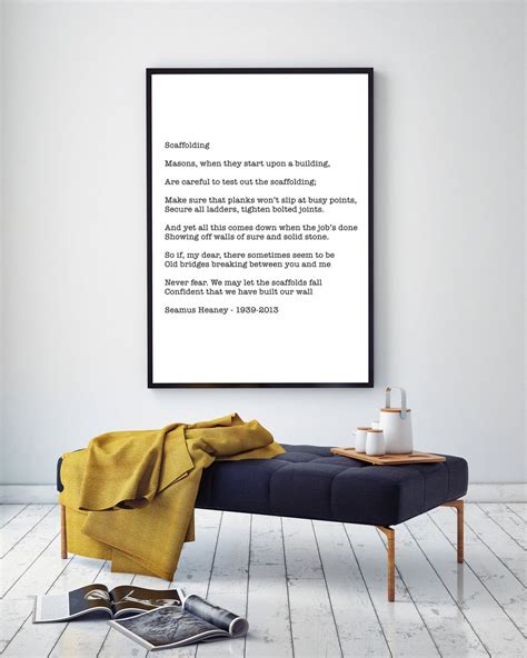 Scaffolding Poem Quote Print Picture Wall Print Fine Art Wall - Etsy