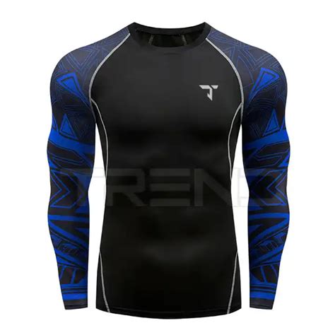 Design Your Own Mma Sublimation Sleeves Rash Guard Custom Logo Men Rush