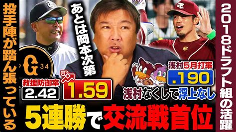 【月間総チェック】『岡本次第で巨人が一気に飛び抜ける可能性も‼︎』丸の復活が大きい‼︎新外国人ヘルナンデスや立岡の活躍で5月貯金3‼︎楽天4位