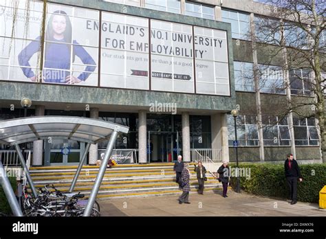 Entrance to the University of Northampton, Avenue Campus Stock Photo ...