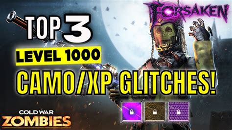 TOP 3 SOLO UNLIMITED CAMO XP GLITCH Level Up Fast Cold War Zombies