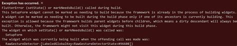 Flutter SetState Or MarkNeedsBuild Called During Build Using