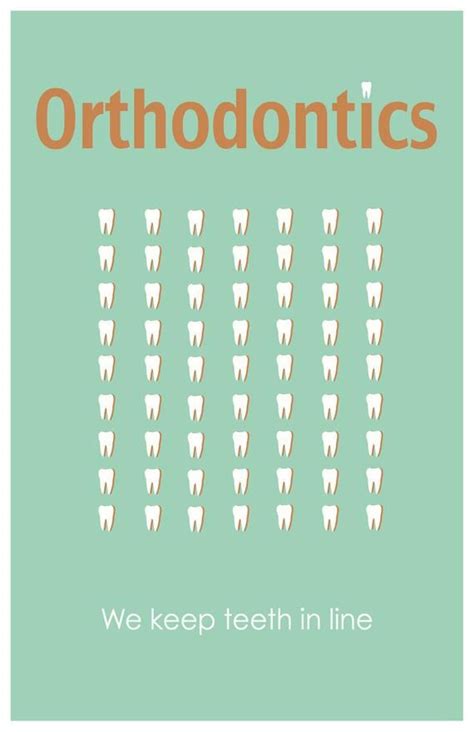 Orthodontics 11x17 Minimalism Poster Print Graduation Teacher Ts