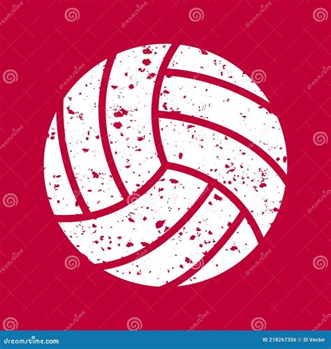 Grunge De Voleibol Vector Silueta De Icono De Voleibol Ilustraci N Del