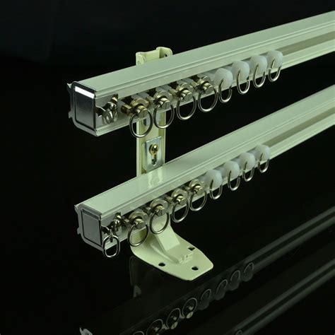 CHR8122 Ivory Double Curtain Tracks Wall Mount Curtain Rails Curtain