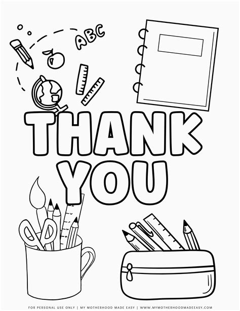 22 Cute Teacher Appreciation Coloring Pages And Cards Artofit