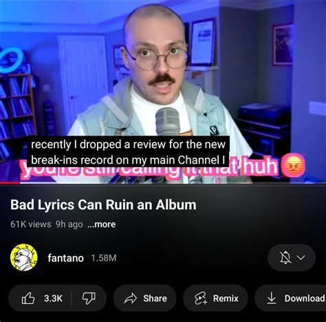 This Got Me Thinking Is Anyone Else Surprised That Fantano Hasnt