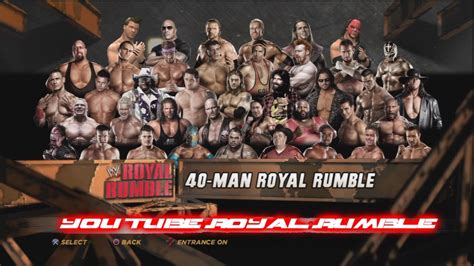 Wwe12 40 Man You Tube Royal Rumble Match Hd Youtube