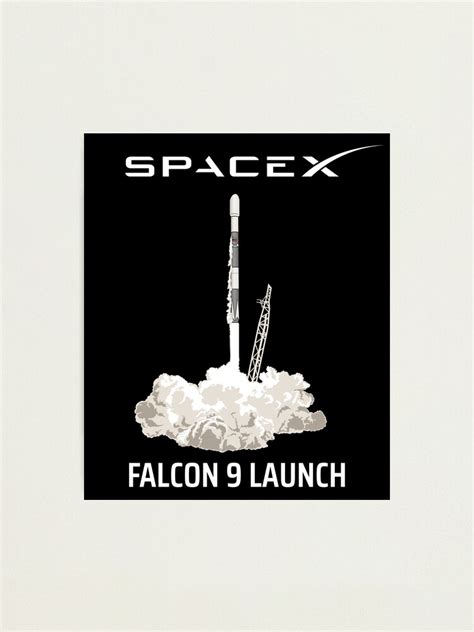 Spacex Falcon 9 Rocket Launch Photographic Print By Martiancloset