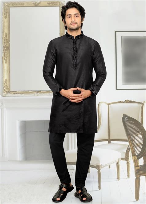 Kurta Pajama Simple Black