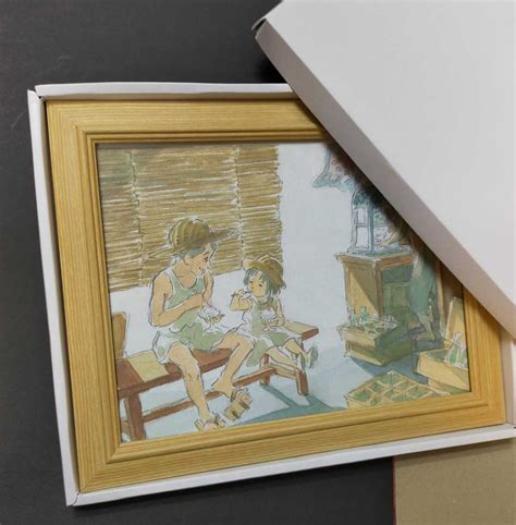 当時物 スタジオジブリ 火垂るの墓 公式図録 切抜き 額装品 原画展 検 水彩画 ポスター ポストカード複製原画宮崎駿 高畑勲aコミック