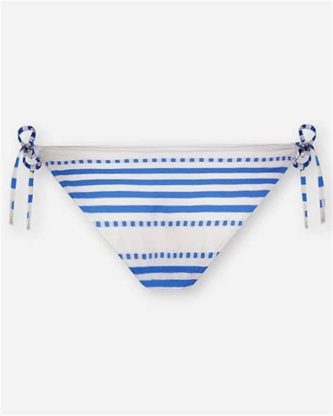 J Crew Lemlem Rekka String Bikini Bottom In Blue Lyst