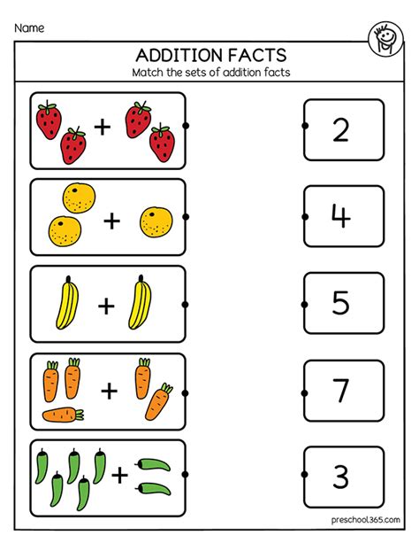 Match The Addition Facts