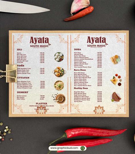 Restaurant Menu Card Design