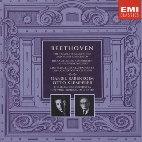 Daniel Barenboim Otto Klemperer Beethoven The Complete Symphonies