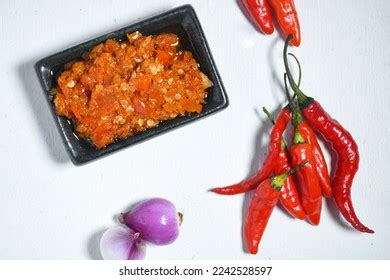 Sambal Hot Chili Sauce Spicy Indonesian Stock Photo Shutterstock
