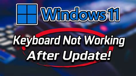 Fix Keyboard Not Working After Windows Update In Windows 11 Youtube