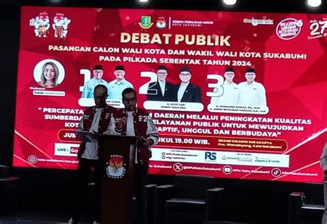 Debat Publik Calon Wali Kota Dan Wakil Wali Kota Sukabumi Tahun 2024