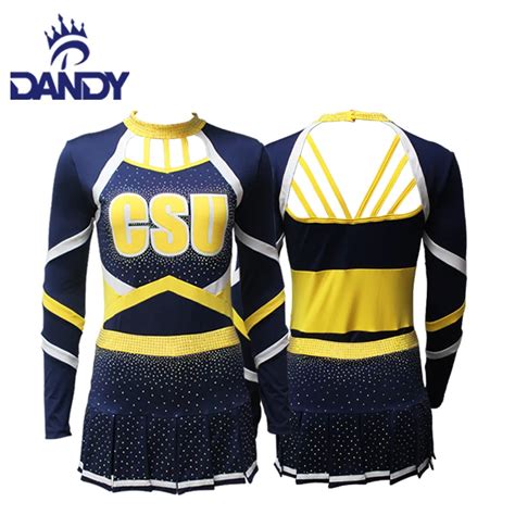 Fashion Cheerleading Uniforms Design Cheer Black Costumes Customized ...