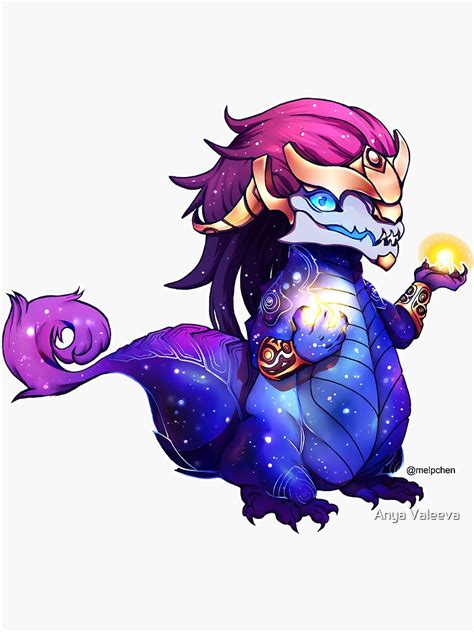 "Aurelion Sol Fan Art" Sticker for Sale by Melpchen | Redbubble